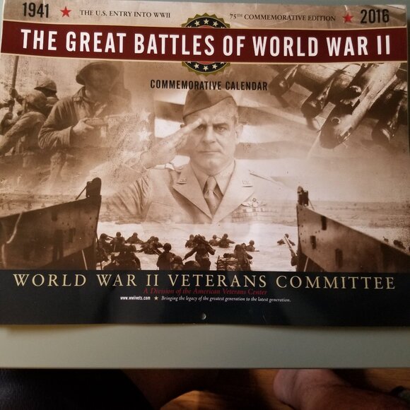 The Great Battles of WWII Veteran calendar 2016 - Picture 1 of 7